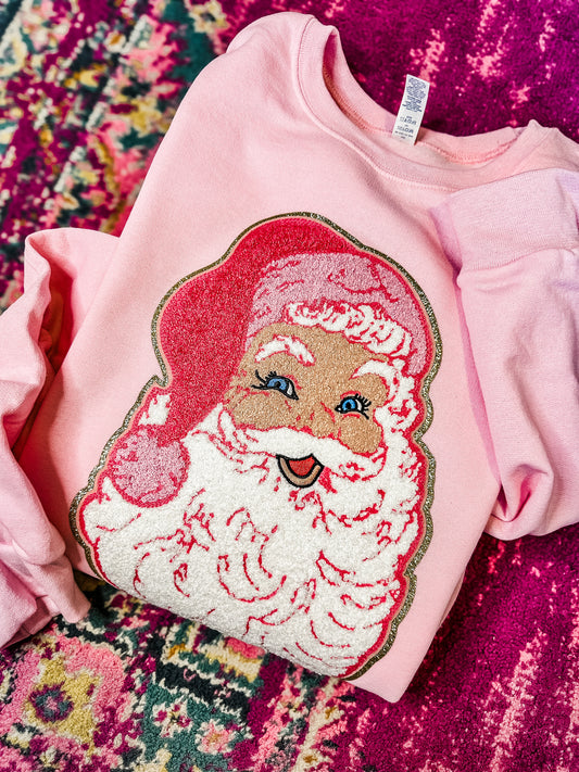 SANTA CHENILLE SWEATSHIRT