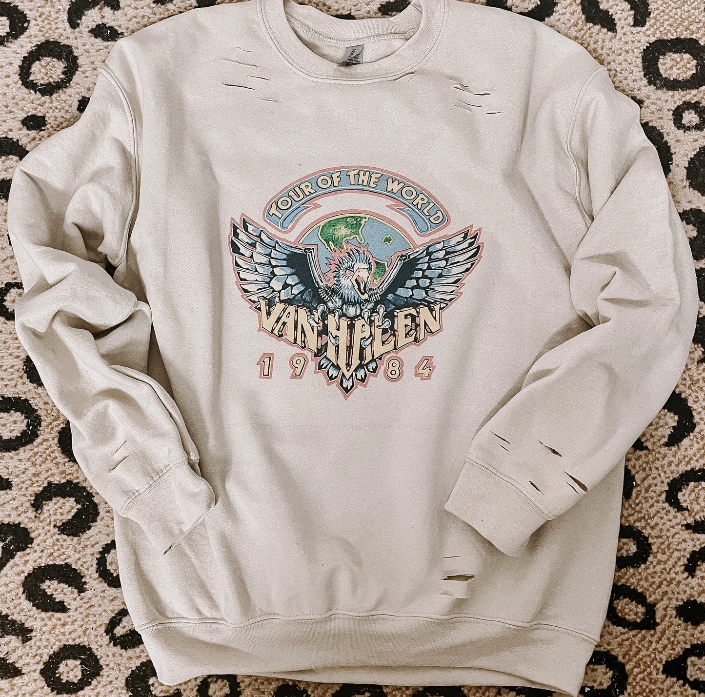 VAN HALEN DISTRESSED SWEATSHIRT