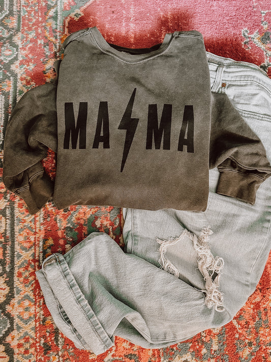 MAMA MONOCHROME COMFORT COLOR SWEATSHIRT